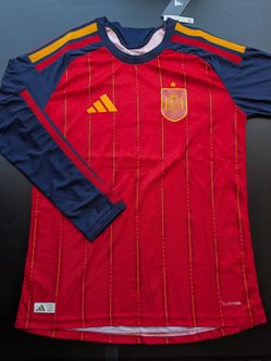 Spain long sleeve soccer jersey
