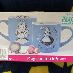 Alice In Wonderland Mug & Tea Infuser