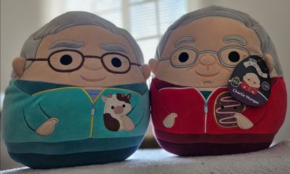 Jazwares Squishmallows 2024 Warren Buffett & Charlie Munger WITH bag