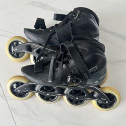 Power slide R4 Carbon Fiber Speed Skates 110 Skates Size 11