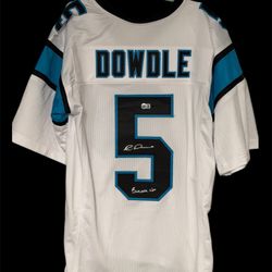 Rico Dowdle Carolina Panthers Custom Jersey Signed 