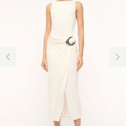 STAUD Talia dress in Ivory