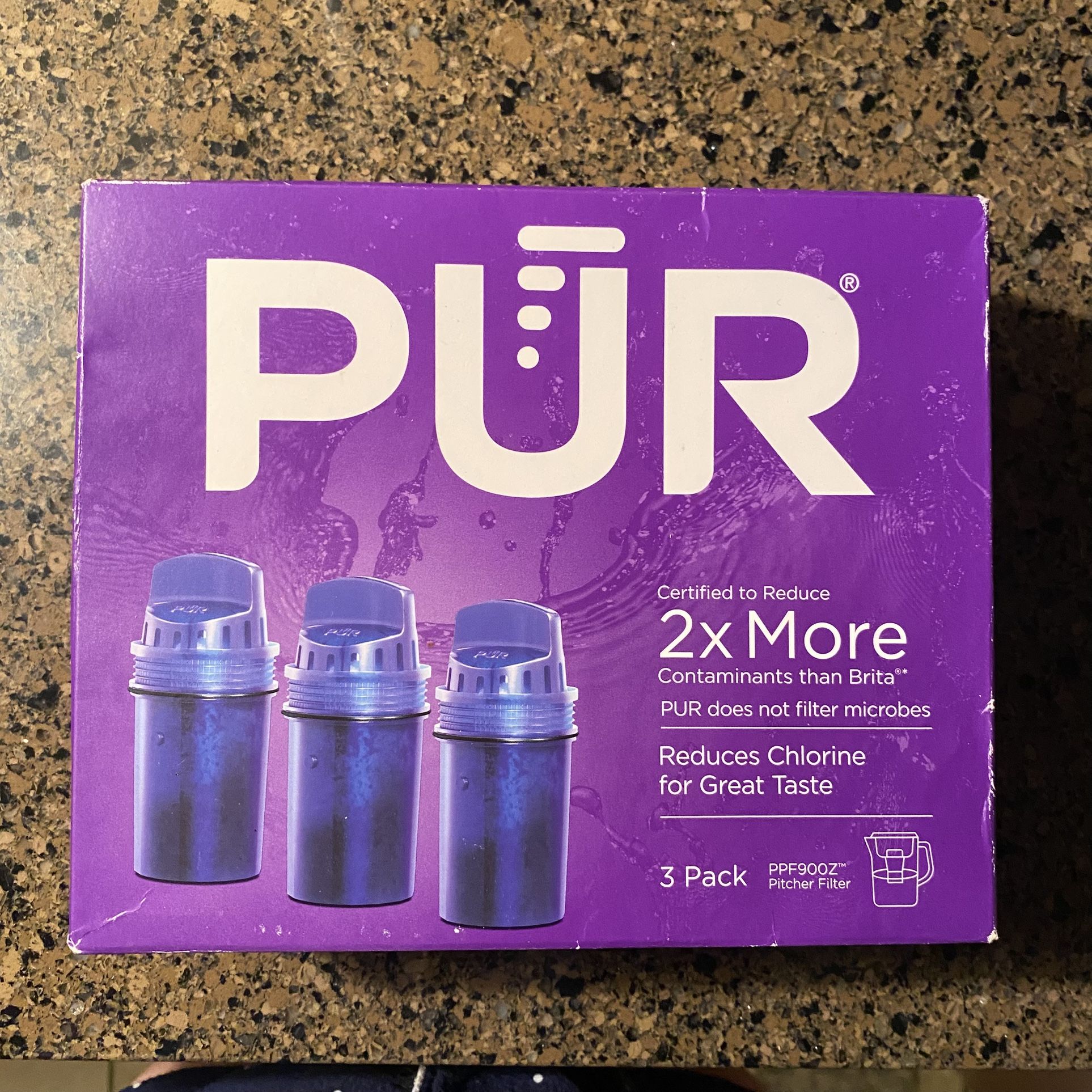 PUR Water Pitcher & Dispenser Replacement Filters PPF900Z – 3 Pack