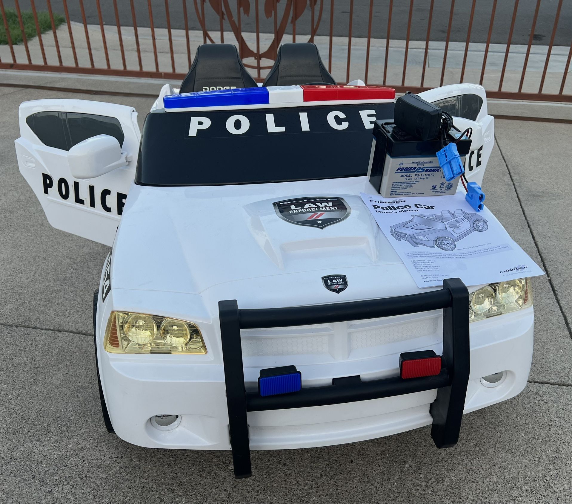 Dodge charger police car power wheels sale