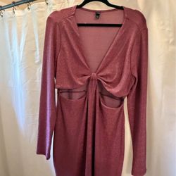 Pink/plum shimmer dress