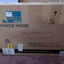 Awoco RH-C06-30 Stainless Steel Range Hood – Brand New (Never Used)