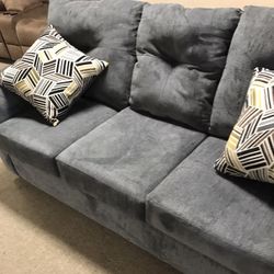 Nice Grey sofa with pillows