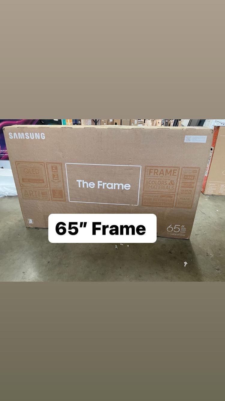 SAMSUNG 65-Inch Class QLED 4K The Frame LS03D Series, Quantum HDR, Art Mode, Anti-Reflection Matte Display, Slim Fit Wall Mount Included, Smart TV w/