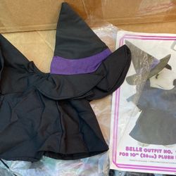 New VTG 10” Snoopy Belle Or Doll Halloween Witch Outfit