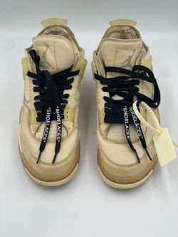 Off-White x Air Jordan 4 “Sail” – Size 9.5 – $175 OBO