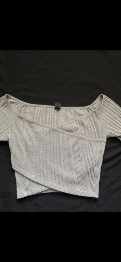 Windsor Gray Long Sleeve Top