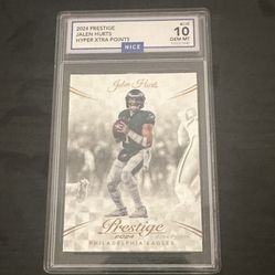 Jalen Hurts Xtra Points Hyper NICE GEM MT 10 Slab