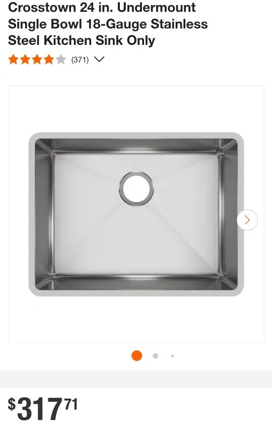 Brand NEW  24"inch Stainless Steel Kitchen( Sink Only )