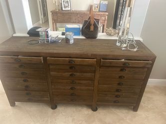 Restoration hardware console table