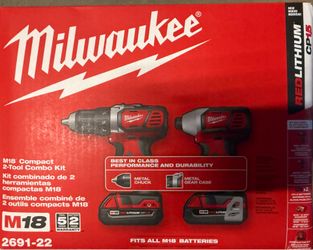 Milwaukee Drill & Impact set. 2691-22