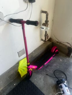 Pink razor electric scooter
