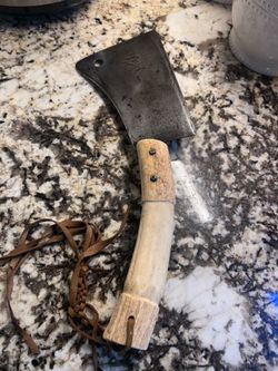 Antique Clever with antler handle