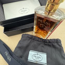 Prada La Femme Intense 100ml Saffiano Leather Deluxe Bottle + Box/Bag – Discontinued RARE