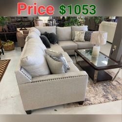 "Elegance That Suits Your Living Room: Hallenberg Fog 2 Piece Sofa Set"