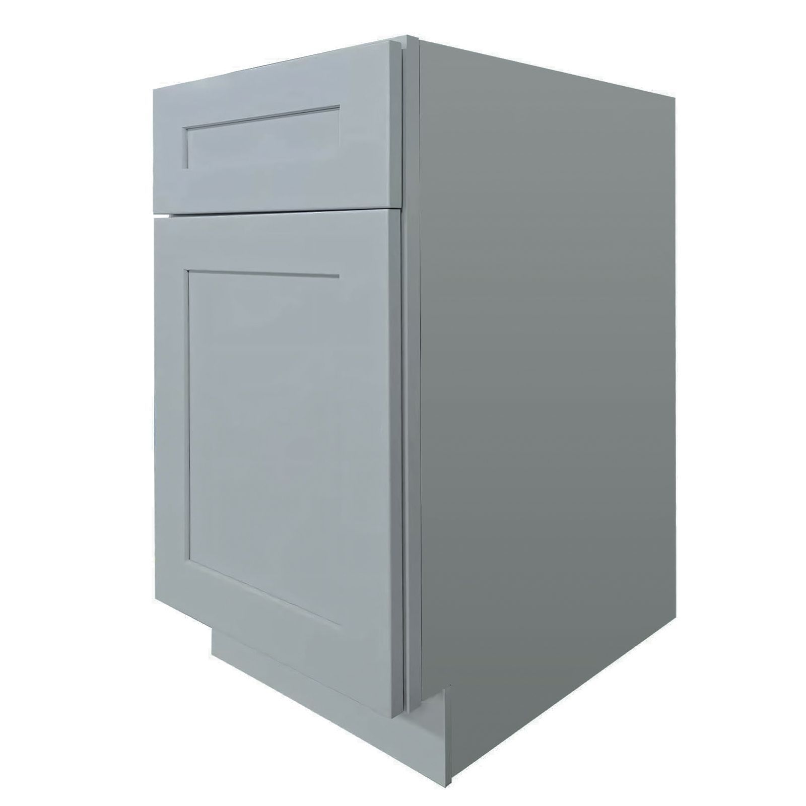 Shaker Style Unassembled Kitchen Solid Wood Base Cabinet 1 Shelf 1 Door 1 Drawer Multiple Sizes (Gray, 12" Width*24" Depth*34-1/2HEIGHT) $226.05