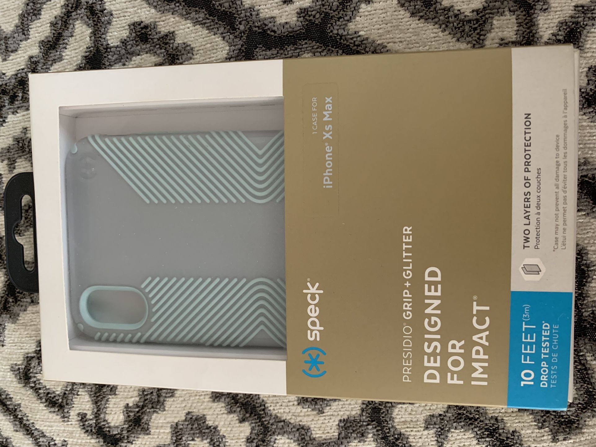 Speck Case iPhone Xs Max Blue/grey/glitter 