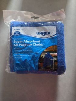 Super Absorbent All-Purpose Microfiber Cloths (4-Pack)