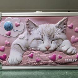 Cat Metal Pencil Case With Lock