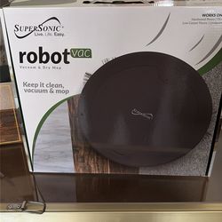 Supersonic Robot Vac Vacuum and Dry Mop, Quiet w 120 Min of battery BRAND NEW NEVER USED