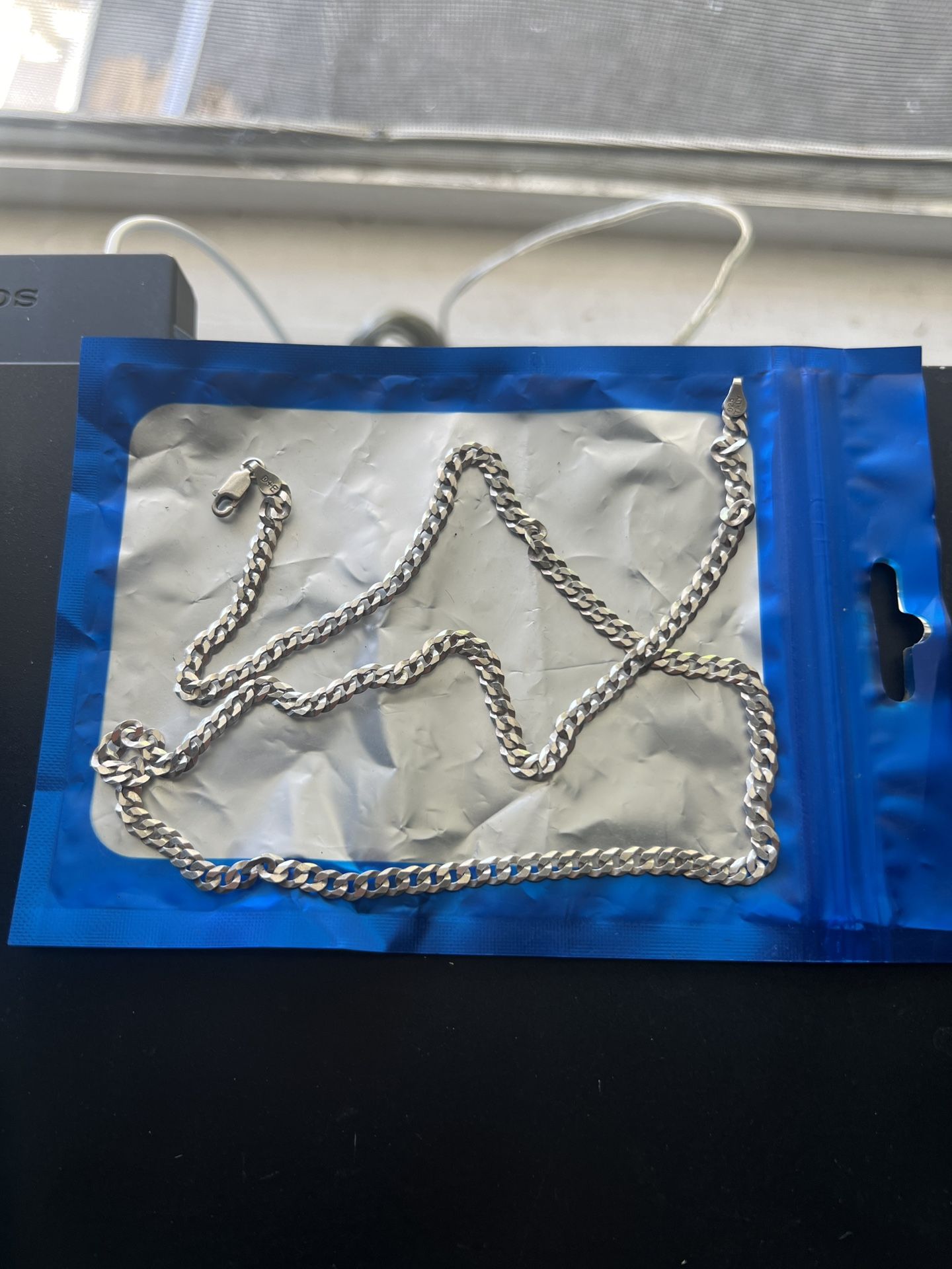 22 In 925 Silver Micro Cuban Chain, 20 In 925 Silver Micro Cuban Chain, 22in 925 Silver Cuban Link Chain