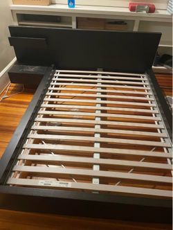Queen Bed Frame with detachable Nighstand