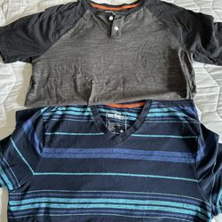 Men Short Sleeve Shirts Size L