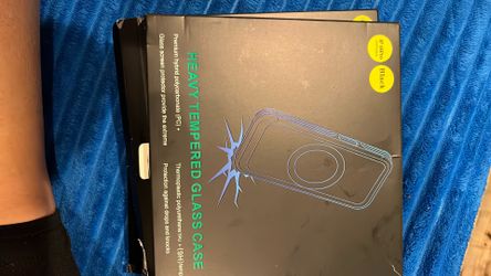 iPhone 16 Pro Black Heavy Tempered Glass Case 