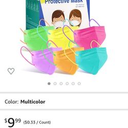 Kids Multicolor Face Mask 30 Count 