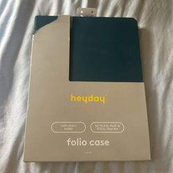 Heyday Apple iPad 10.2in. / iPad Air 10.5in Folio Case w/ Stylus Holder - Green