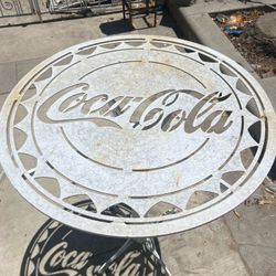 White Coca Cola Table