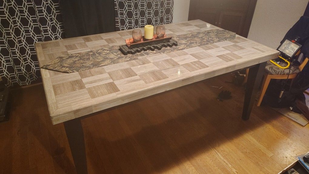 Solid Marble Dining Room Table 