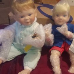 Two Porcelain Dolls