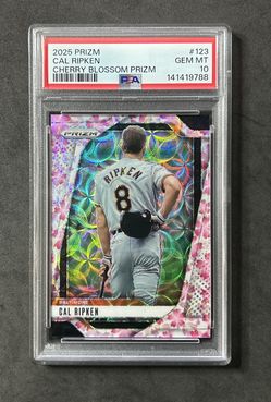 2025 Panini Prizm Cal Ripken #123 Cherry Blossom Prizm /20 Orioles