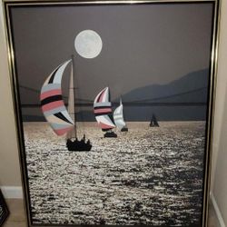 3 Of The Letterman Series-Sailboats Under The Golden Gate Bridge