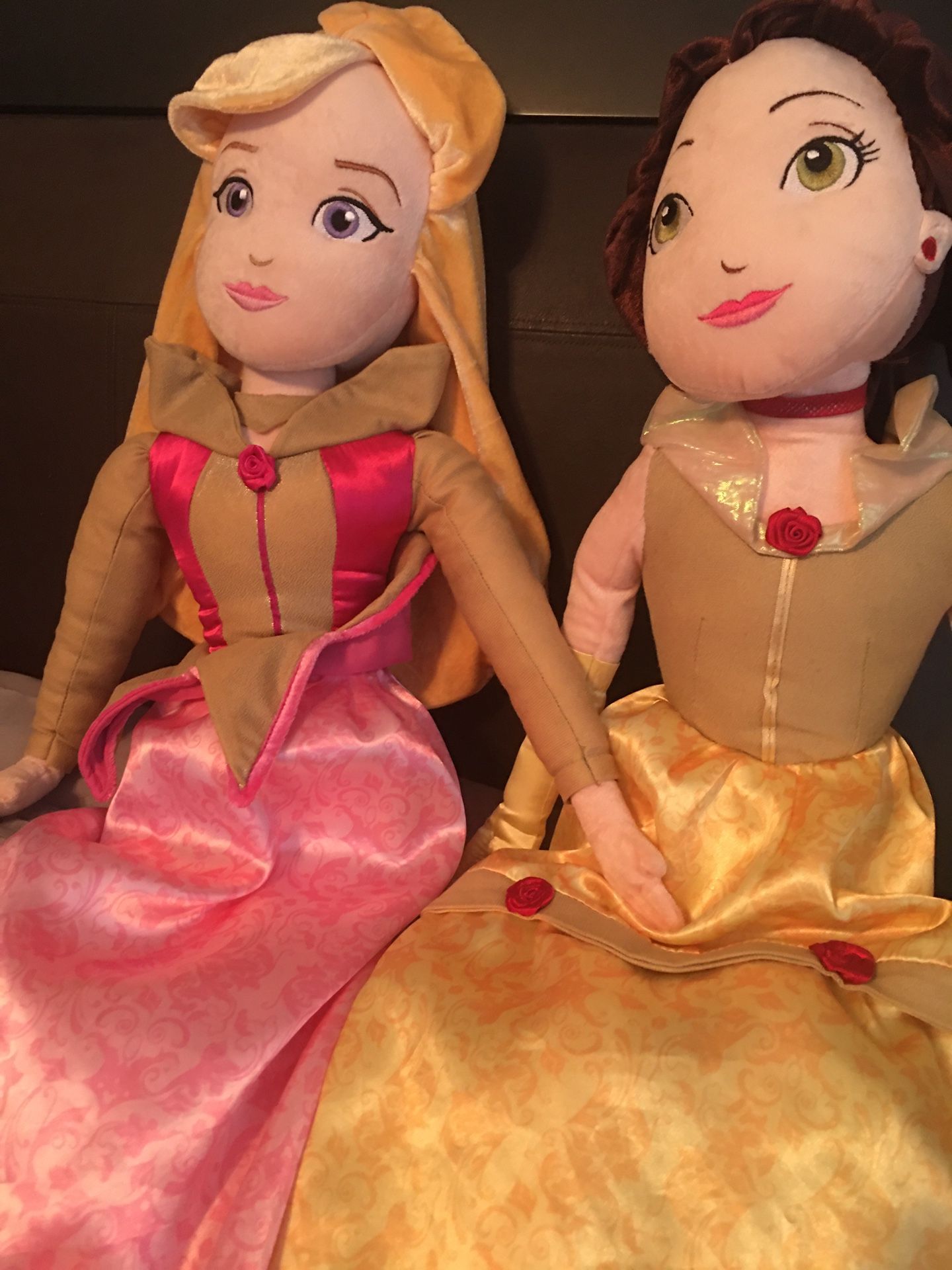 Disney belle and Arora doll