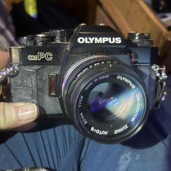Olympus OM PC Camera With Bag And Flash Original Inserts