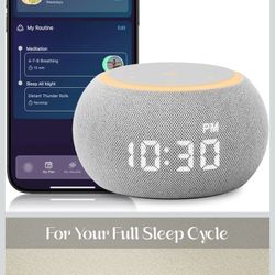 

Santebee

Sound Machine for Sleep White Noise Machine for Adults Night Light, Luna Pro 507 Soothing Sounds, Dual-stage Ala