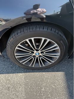 OEM BMW rims and new tires