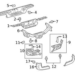 Tacoma rear bumper 3rd gen parts