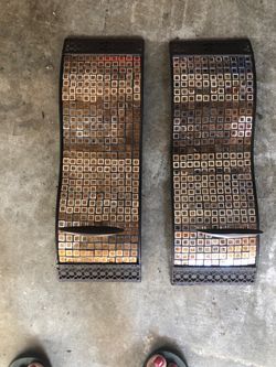 Bronze metal candle holders