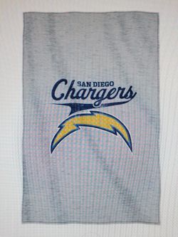 NFL Dan Diego Chargers "Script" 54"×84" and 50"×60" Sweatshirt Throw