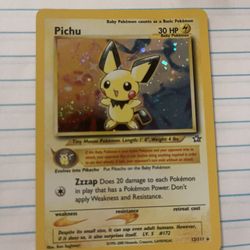 Pichu 12/111 Halo Good Condition 
