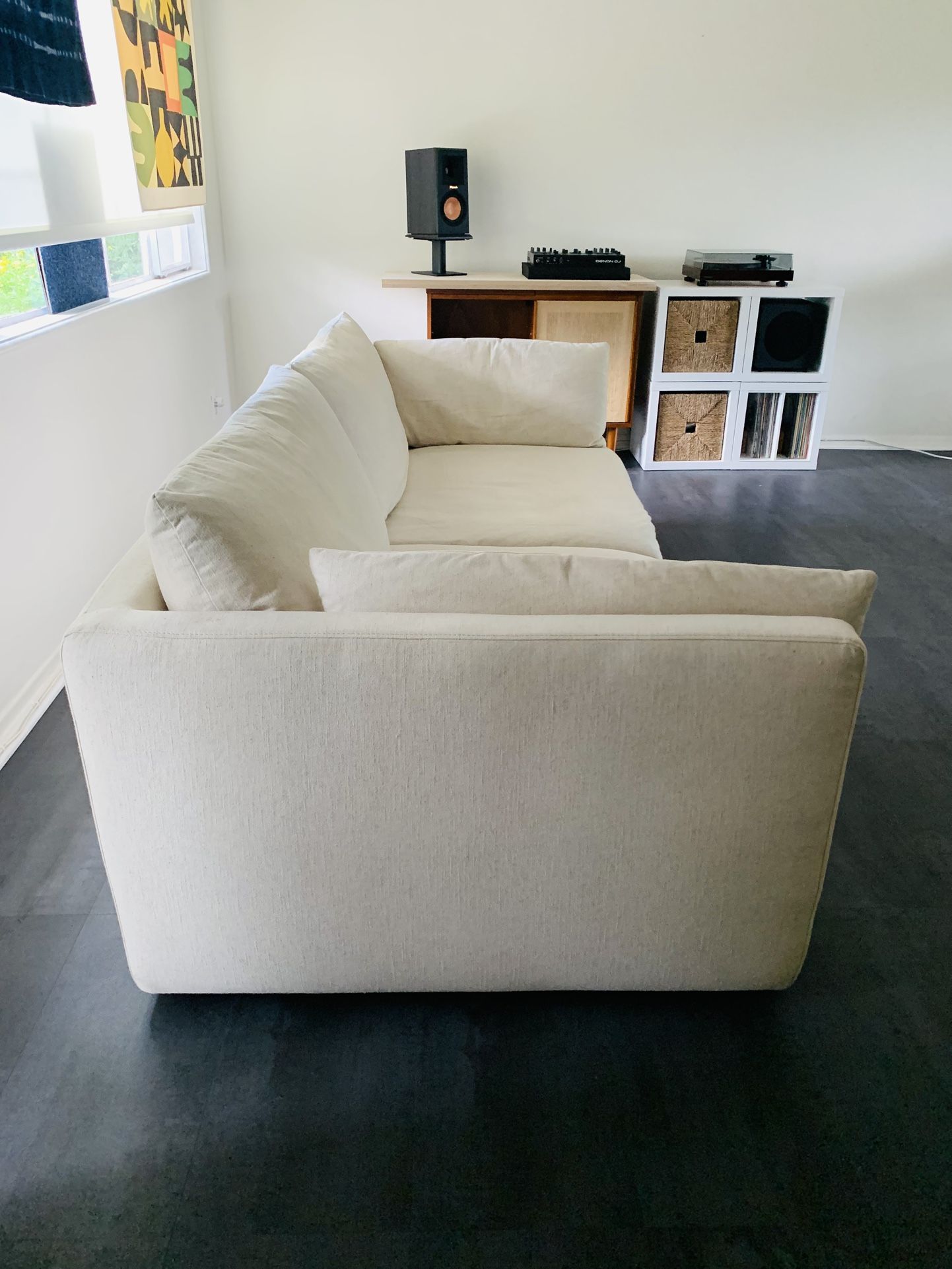 BLACK FRIDAY DEAL - Crate & Barrel Unwind Sofa + Ottoman