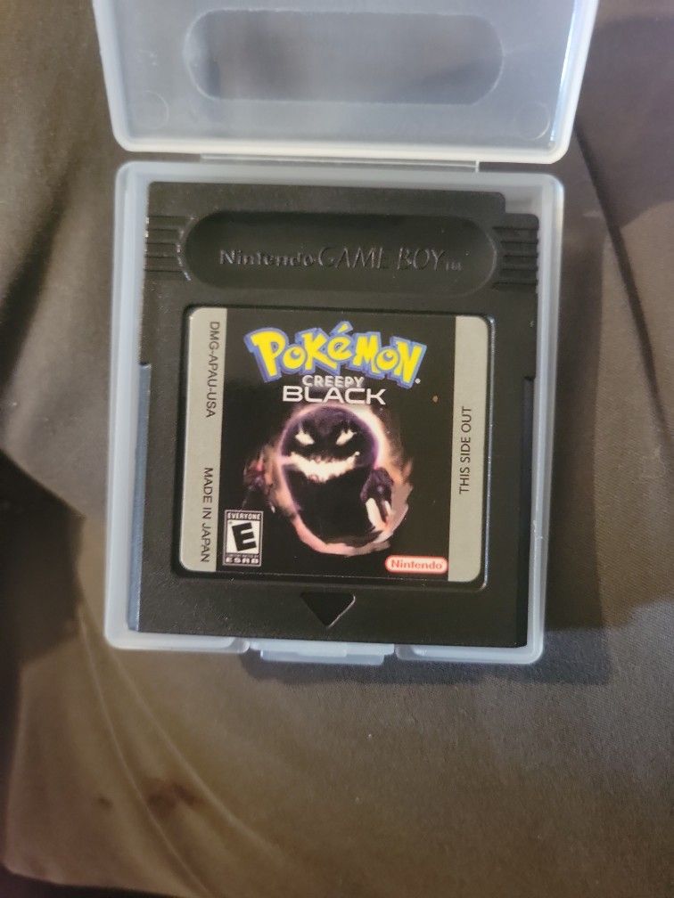 Pokémon Creepy Black Gameboy 