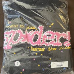 black Sp5der P*NK V2 Hoodie 